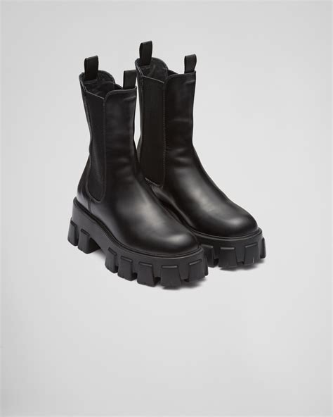 prada shoes black|prada black aftershave boots.